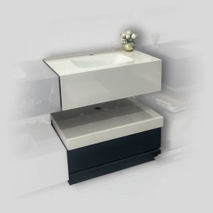 Wall hanging basin with mirror and Shelf C205(60)